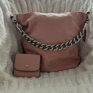 Used Coach bag and small wallet.